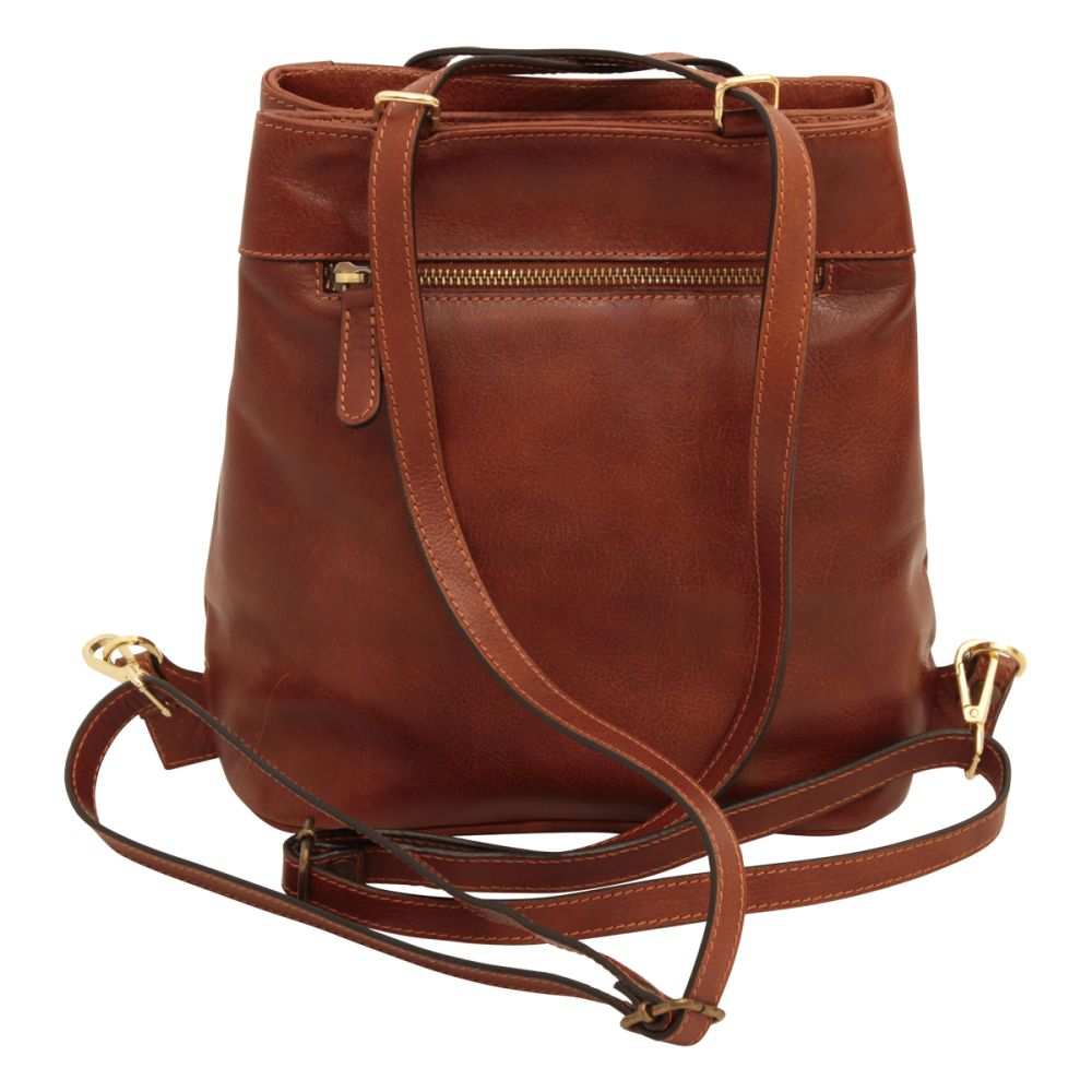 Italienischer Leder Rucksack Damen