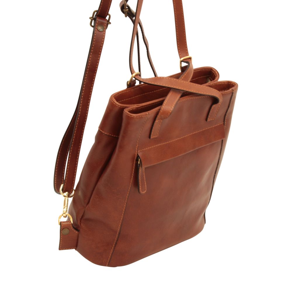 Italienischer Leder Rucksack Damen