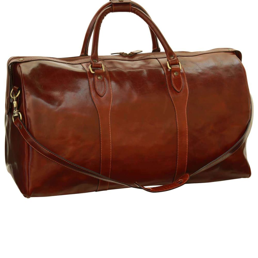 Weekender Tasche Herren Braun – Rückansicht