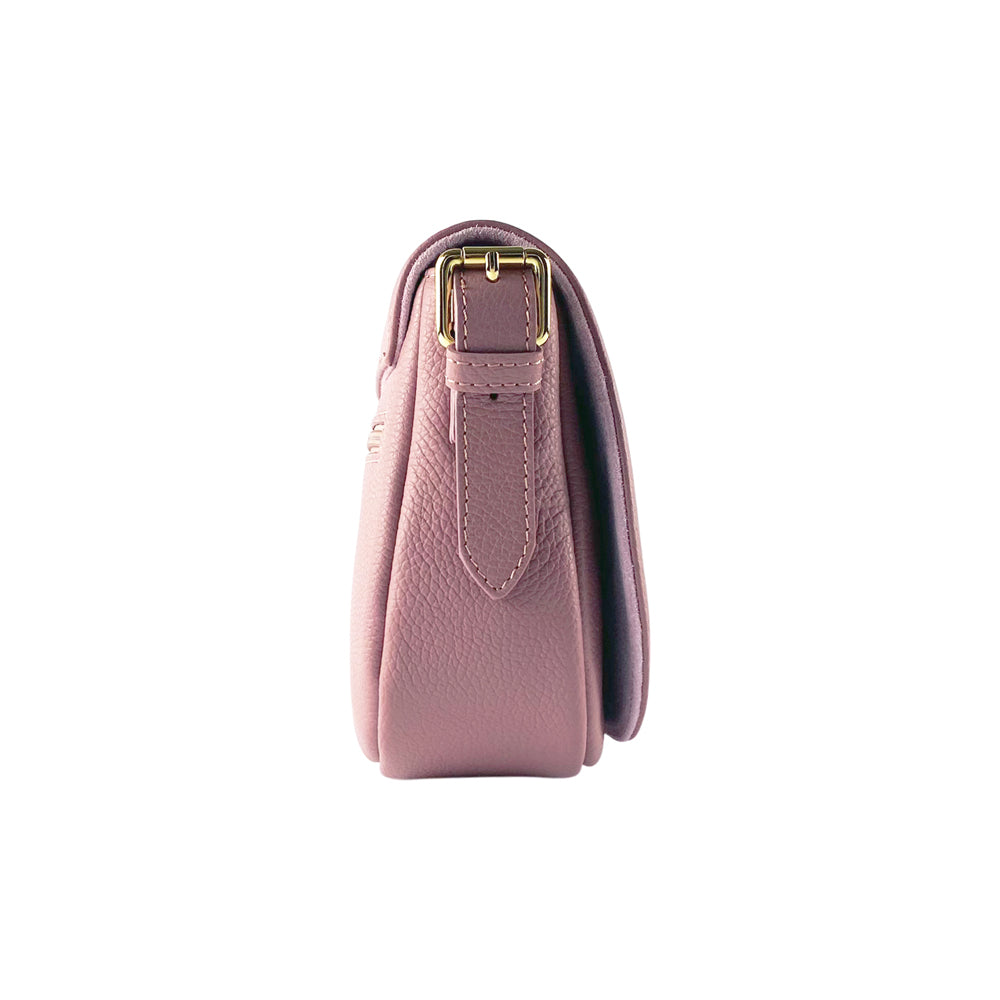 Italienische Damen Umhängetasche Rosa Antik – Elegante Ledertasche mit abnehmbarem Riemen, handgefertigt in Italien 🇮🇹