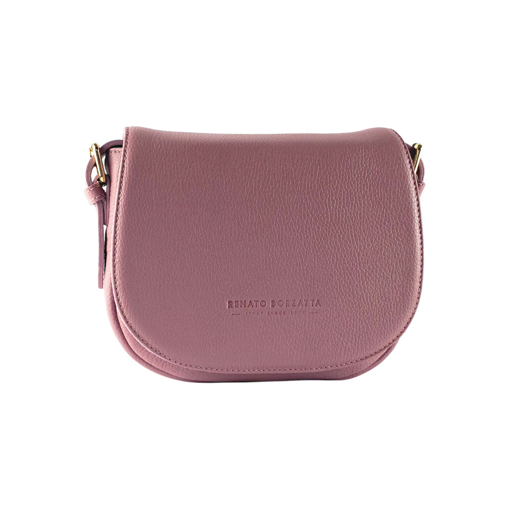 Italienische Damen Umhängetasche Rosa Antik – Elegante Ledertasche mit abnehmbarem Riemen, handgefertigt in Italien 🇮🇹