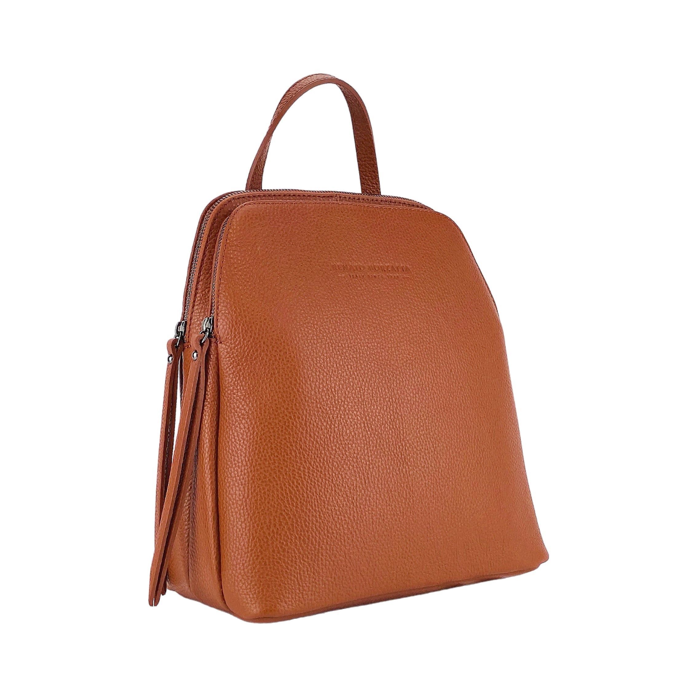 Italienischer Damen Lederrucksack Paprika aus Echtleder – handgemacht in Italien, stilvoll & elegant