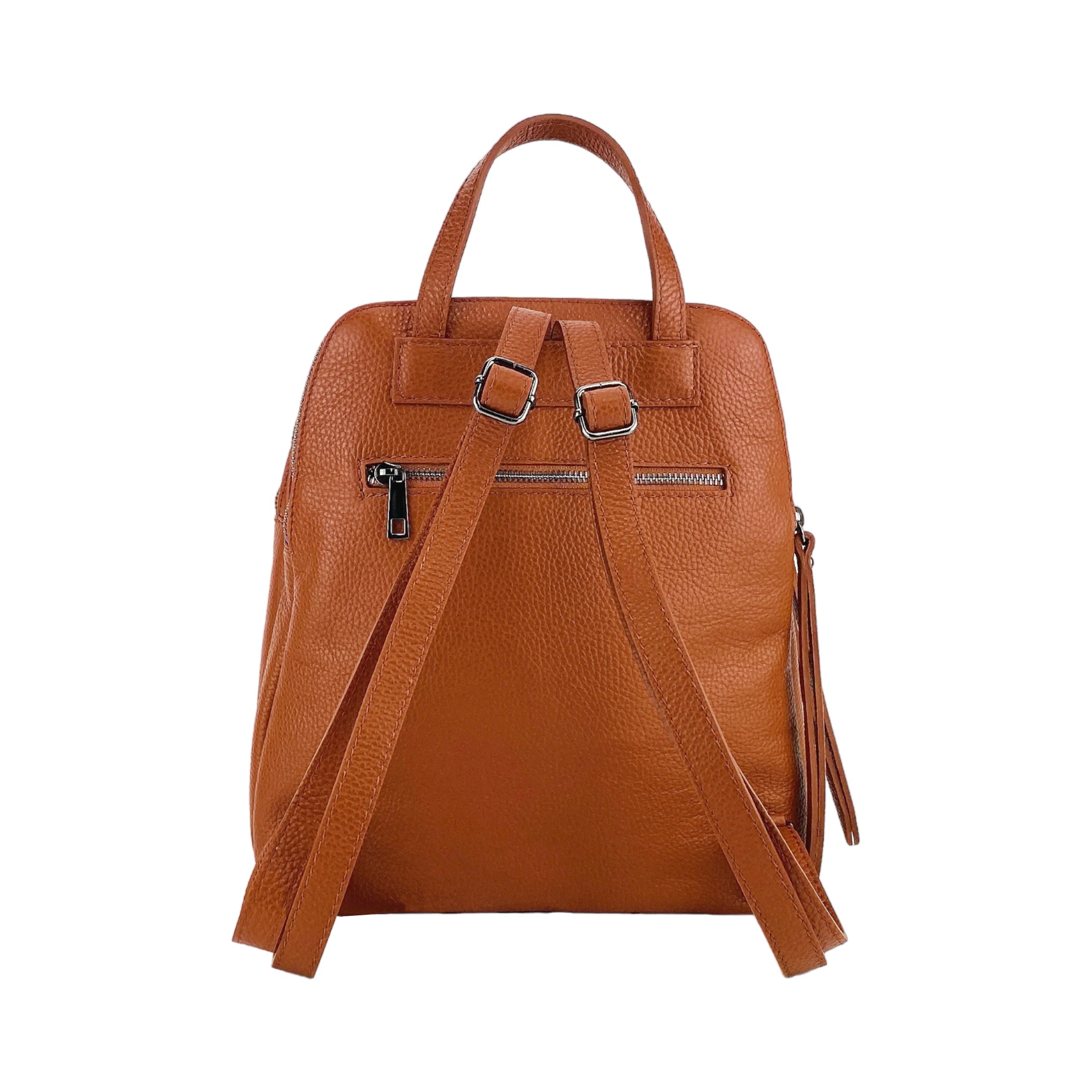 Italienischer Damen Lederrucksack Paprika aus Echtleder – handgemacht in Italien, stilvoll & elegant