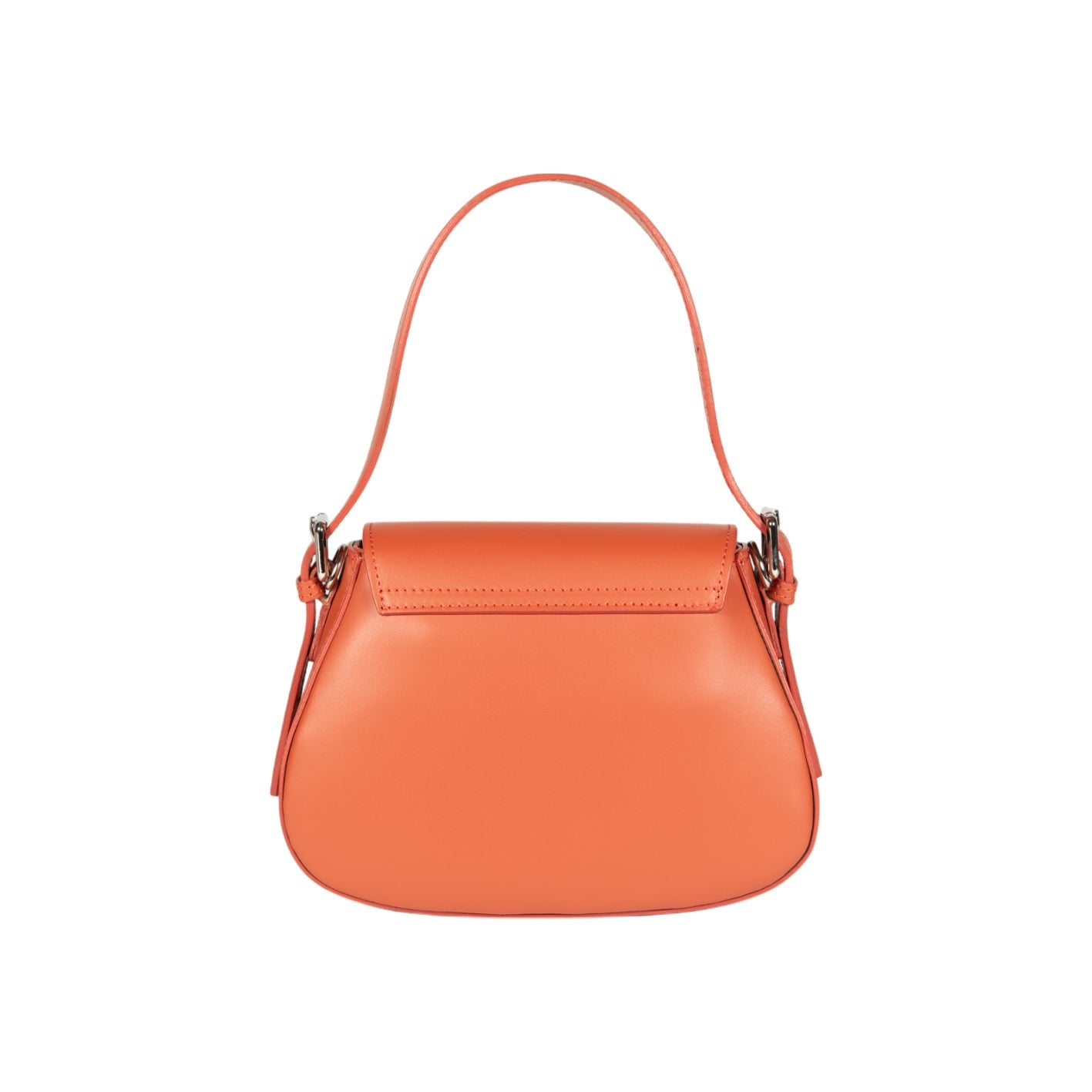 Italienische Damen Schultertasche Echtleder EMMA Seitenansicht