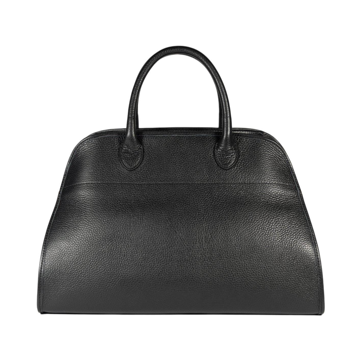 Italienische Damen Handtasche aus Echtleder – Modell Frida in Schwarz. Elegante Henkeltasche mit goldfarbenen Metall-Details, hochwertig handgefertigt in Italien.