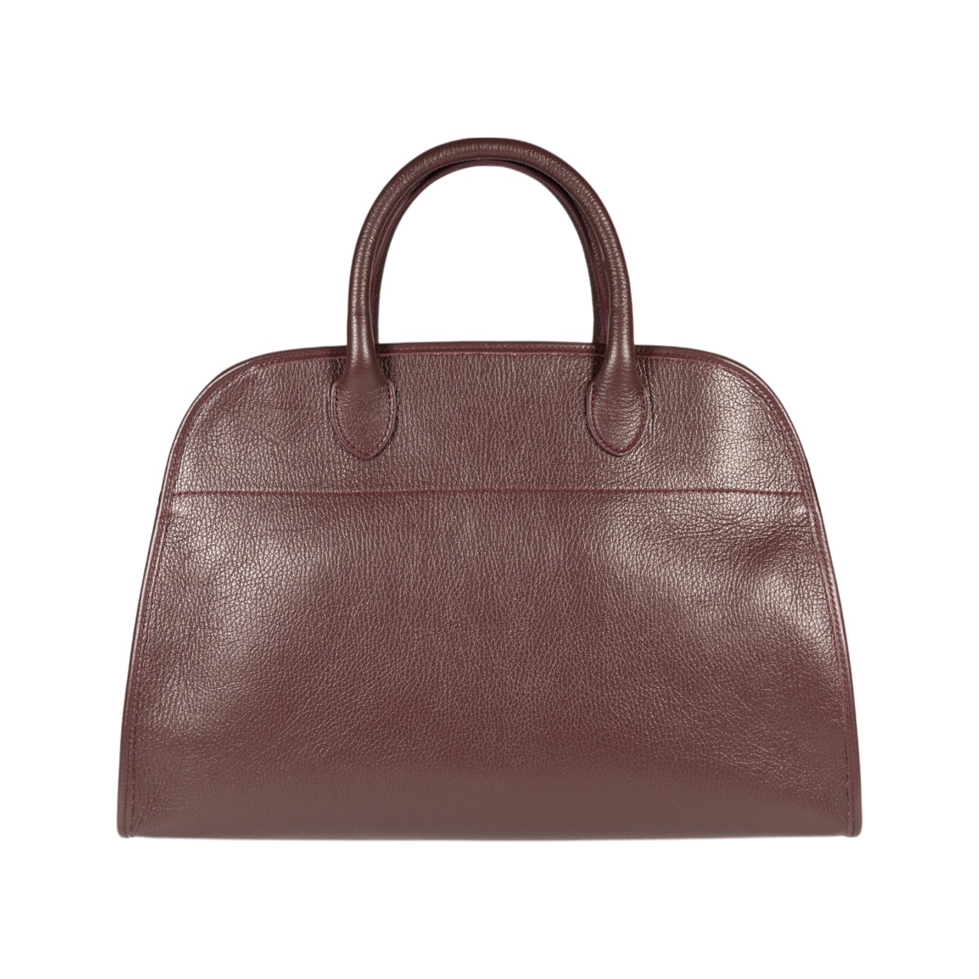 Italienische Damen Handtasche aus Bordeaux Leder – elegante Henkeltasche FRIDA, handgefertigt in Italien mit goldfarbenen Metall-Details