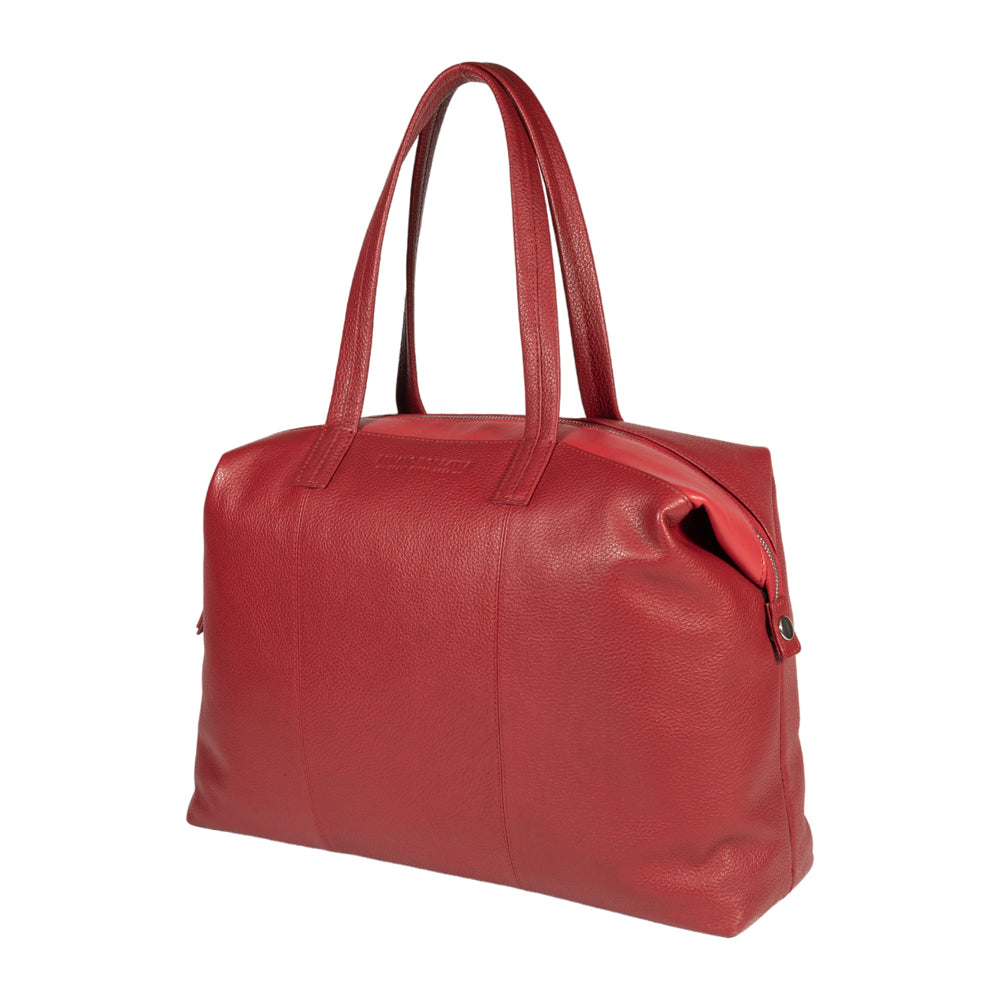 Italienische Damen Ledertasche in Rot – handgefertigt aus echtem Leder, stilvoll, elegant und vielseitig einsetzbar.