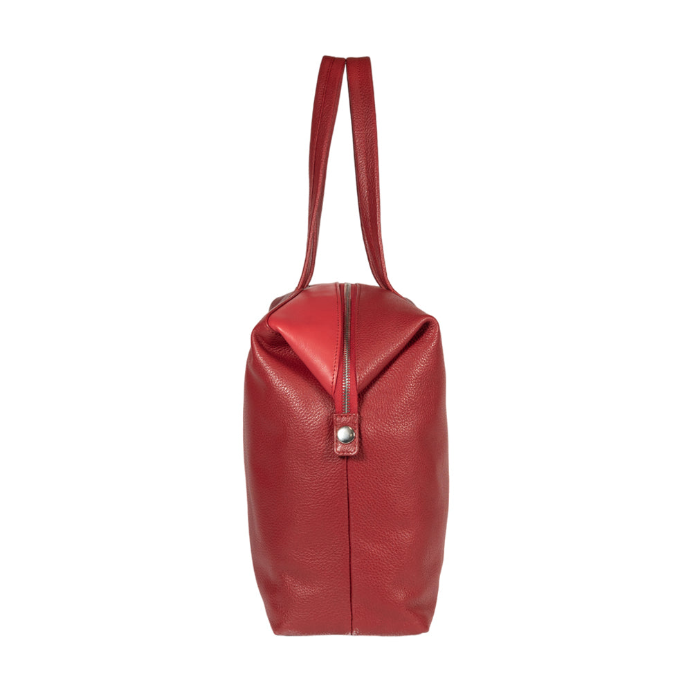 Italienische Damen Ledertasche in Rot – handgefertigt aus echtem Leder, stilvoll, elegant und vielseitig einsetzbar.