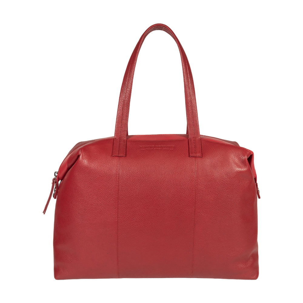 Italienische Damen Ledertasche in Rot – handgefertigt aus echtem Leder, stilvoll, elegant und vielseitig einsetzbar.