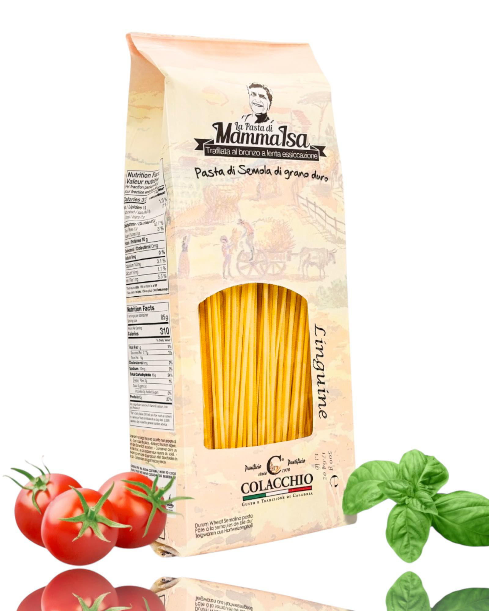Linguine von Mamma Isa – italienische Pasta aus Hartweizengrieß, perfekt für Meeresfrüchte-Gerichte – jetzt online kaufen bei Bella Italia Store