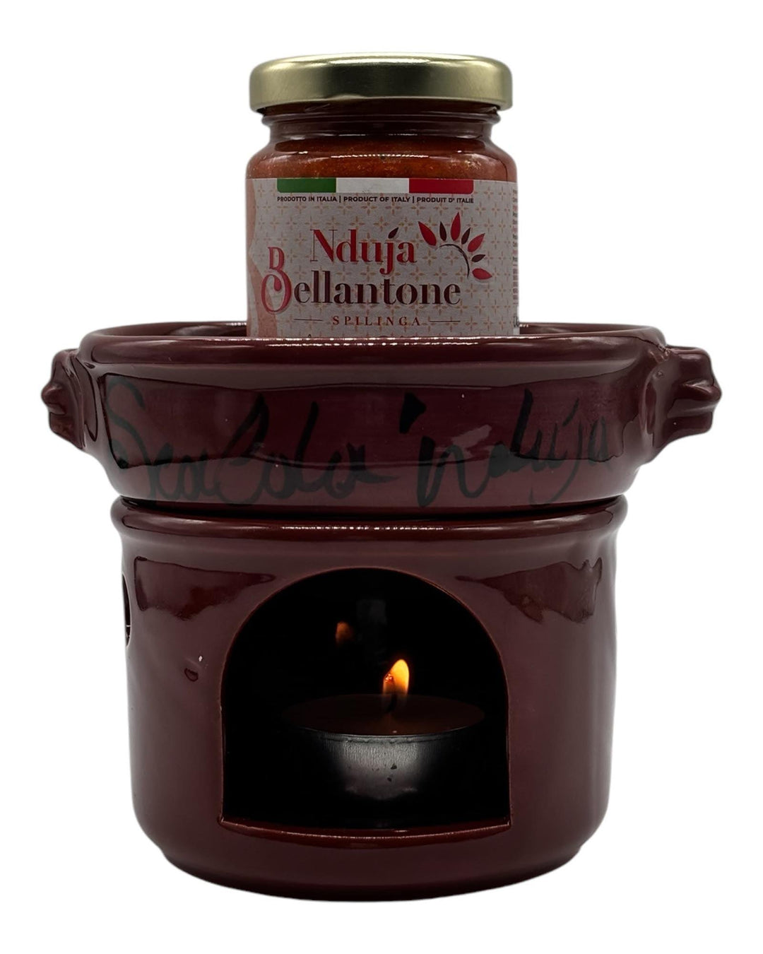 Nduja Set mit Keramik-Erwärmer