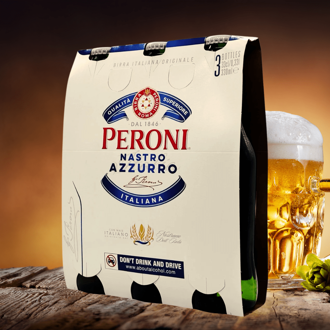 Peroni Nastro Azzurro – Italienisches Premium - Bier im 3er - Pack Bella Italia store Bier Bella Italia store