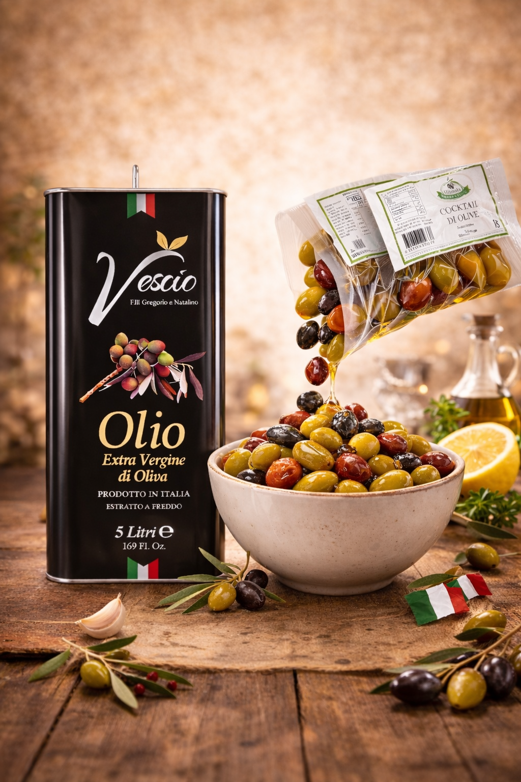 Olivenöl Extra Vergine & Feinkost Oliven