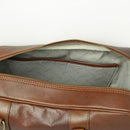 Herren Aktentasche Leder Chestnut – Innenfach mit Laptopfach