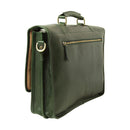 Grüne Calfskin Leder Aktentasche für Herren – Old Angler, handgefertigt in Italien, klassisches Design