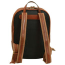Soft Calfskin Leather Laptop Backpack - Mahogany Brown-1