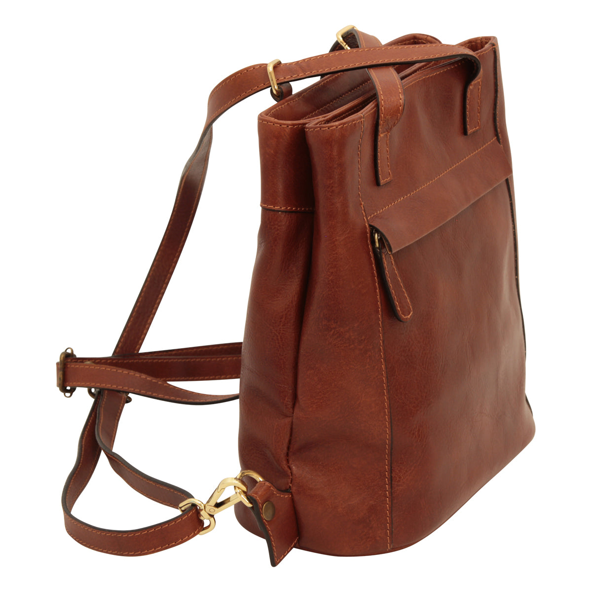 Italienischer Leder Rucksack Damen