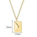 Envelope Necklace With Message - message necklace-4