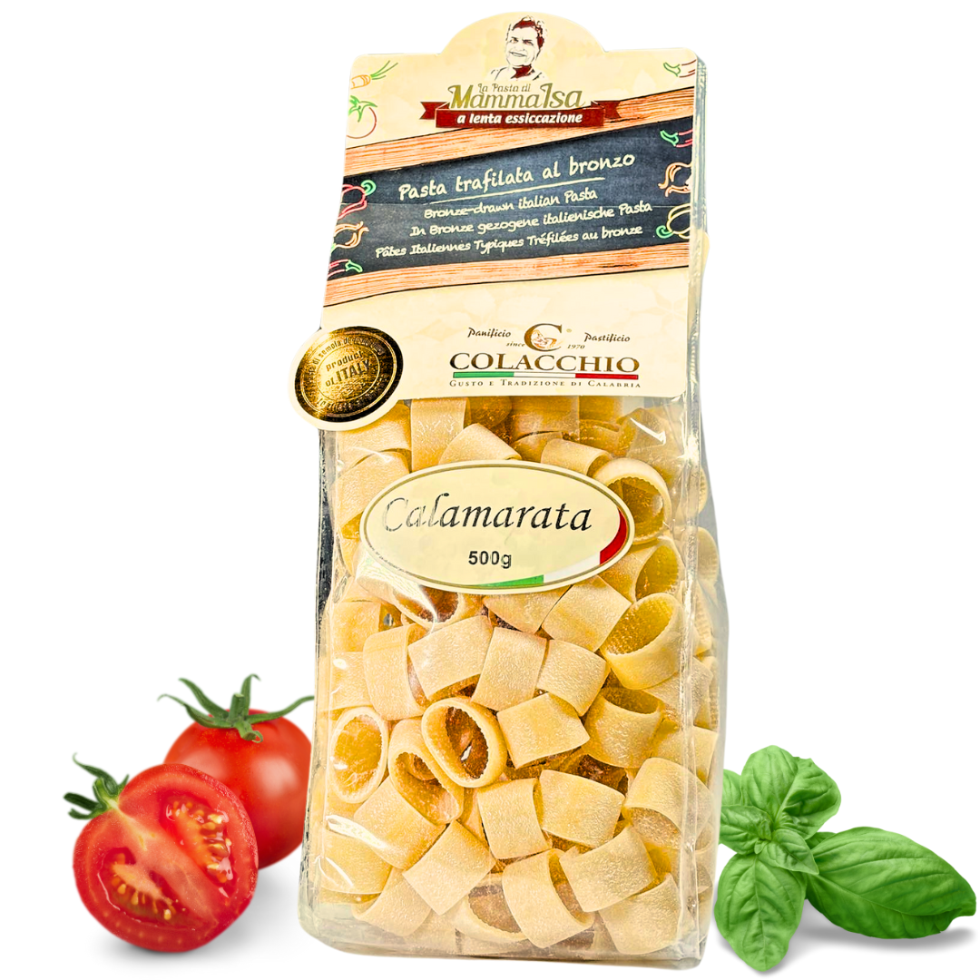 Calamarata Pasta 500g – Perfekt für mediterrane Küche & Meeresfrüchte