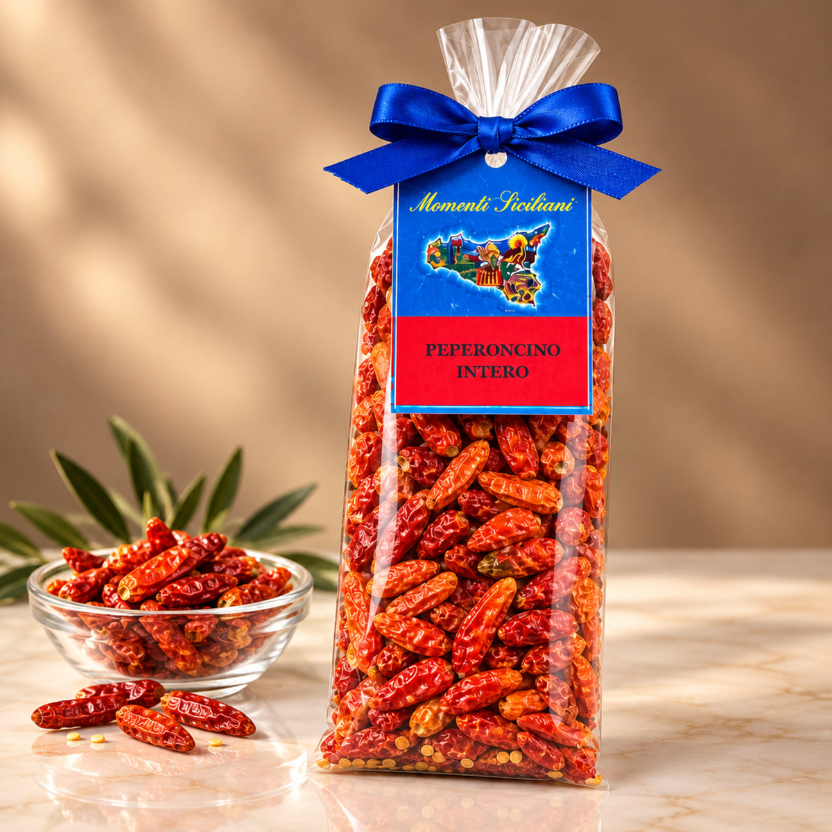 Peperoncino intero aus Sizilien – Ganze getrocknete Chili, 30g