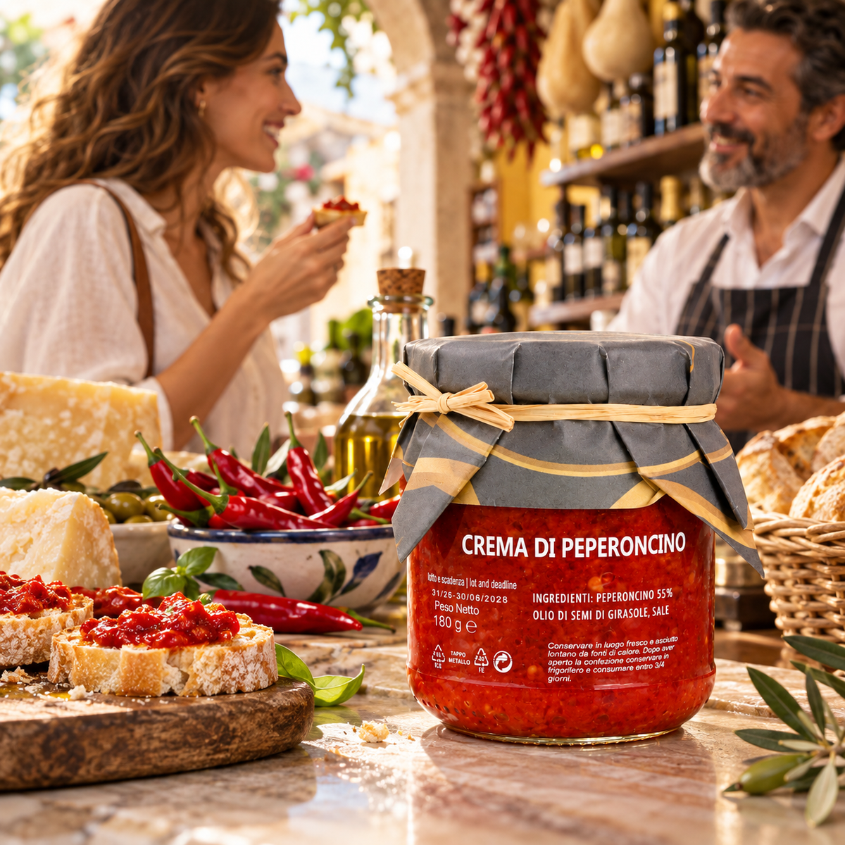 Crema di Peperoncino aus Sizilien – Italienische Chili Creme, 180g – Einkauf im italienischen Feinkostladen