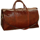 Weekender Tasche Herren Braun – Rückansicht