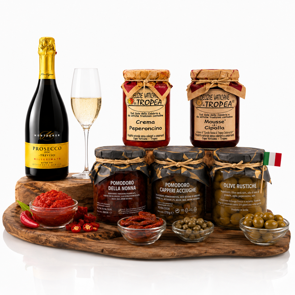 Italienisches Antipasti Paket mit Prosecco & kalabrischer Feinkost 🇮🇹