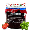 Pesto Rosso – Italienisches rotes Pesto mit sonnengetrockneten Tomaten, Basilikum und Olivenöl. Perfekt für Pasta, Bruschetta oder mediterrane Gerichte, 180g.