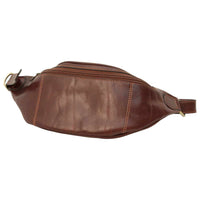 Italienische Leder Gürteltasche Herren braun – handgefertigt aus Kalbsleder von Old Angler Firenze