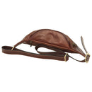 Italienische Leder Gürteltasche Herren braun – handgefertigt aus Kalbsleder von Old Angler Firenze