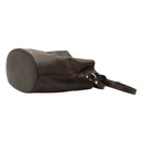 Italienische Schultertasche Leder Schwarz – Bodenansicht