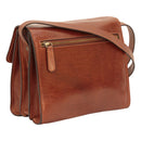 Italienische Ledertasche Braun mit verstellbarem Riemen