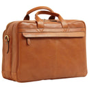 Italienische Leder Aktentasche Braun Colonial – handgefertigt aus 100 % Vollnarbenleder, mit Laptopfach und mehreren Fächern – elegante Business Tasche Made in Italy