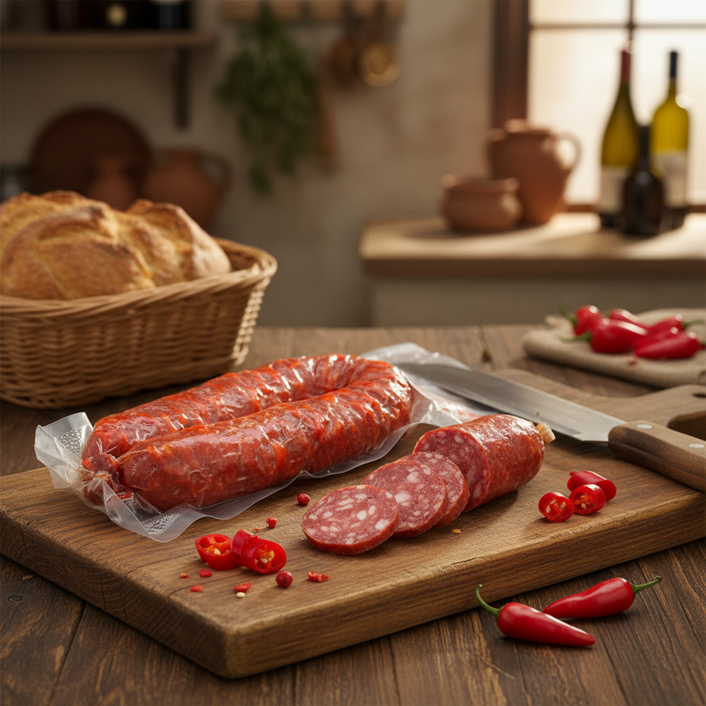 Kalabrische Schweinesalami scharf 300 g