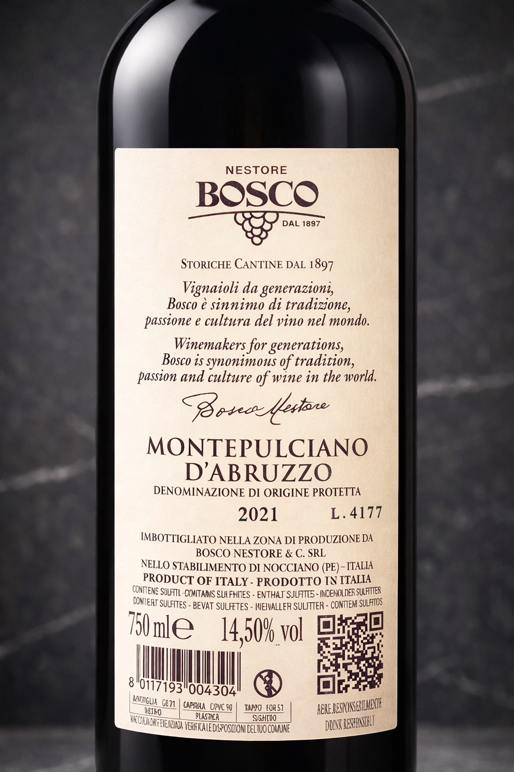 2021 Bosco Nestore – Italienischer Rotwein aus Abruzzen 🇮🇹