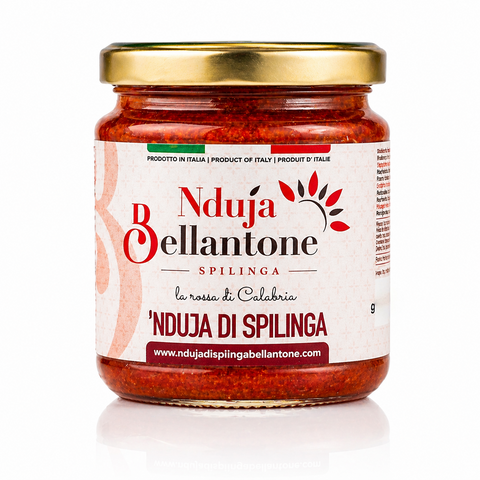 Nduja di Spilinga Bellantone im Glas – streichfähige italienische Salami aus Kalabrien