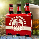 Birra Moretti La Rossa – Italienisches Rotbier mit malzigem Aroma und intensiver Farbe. Perfekt gekühlt für einen einzigartigen Biergenuss!