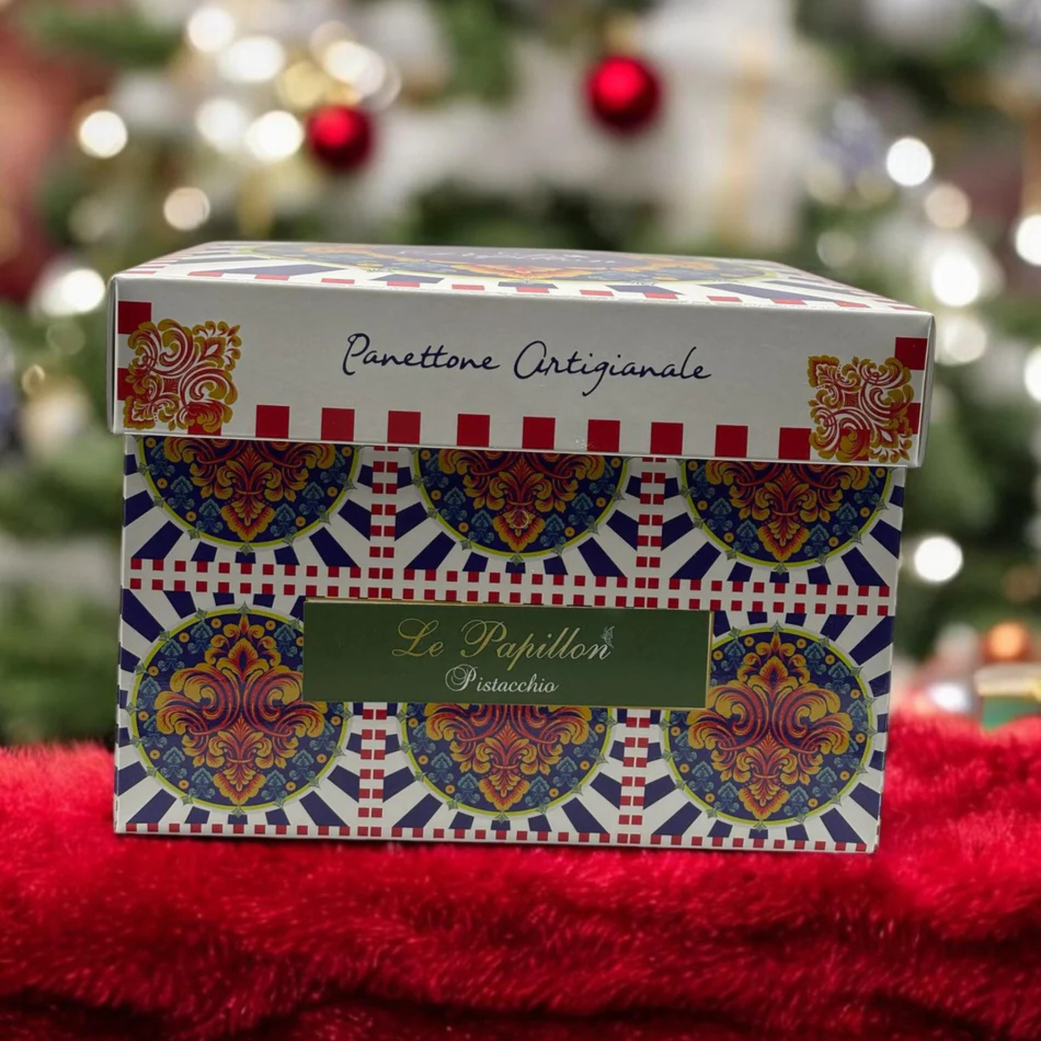 italienischer Pistazien-Panettone