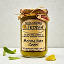 Italienische Marmellata Cedri Delizie Vaticane Tropea im Glas, traditionelle Zitronatzitronen Marmelade aus Kalabrien, Premium Feinkost Produkt