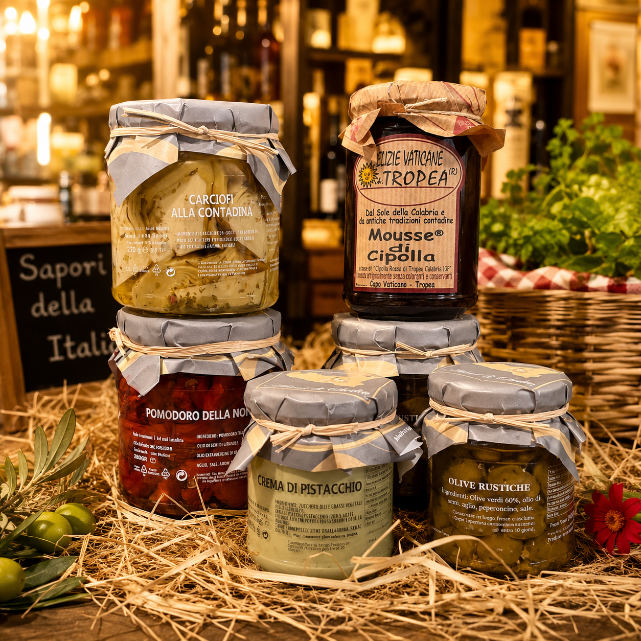 Italienischer Feinkost Geschenkkorb mit Antipasti – Mediterraner Genuss aus Italien 🇮🇹