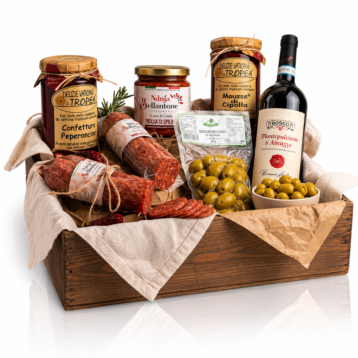 🇮🇹 Italienisches Antipasti Paket mit Wein & Delikatessen