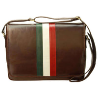 Italian Flag - Messenger Bag - Brown-0