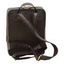 Schwarzer Leder Rucksack Herren – Old Angler, handgefertigt aus 100 % italienischem Kalbsleder