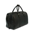 Italienische Leder Reisetasche Herren Schwarz – Old Angler, Seitenansicht