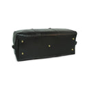 Italienische Leder Reisetasche Herren Schwarz – Old Angler, Seitenansicht