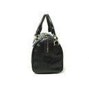 Schwarze Damen Schultertasche aus Vollnarbenleder – elegante Form