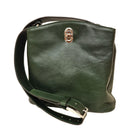 LEATHER BUCKET BAG-GREEN-0