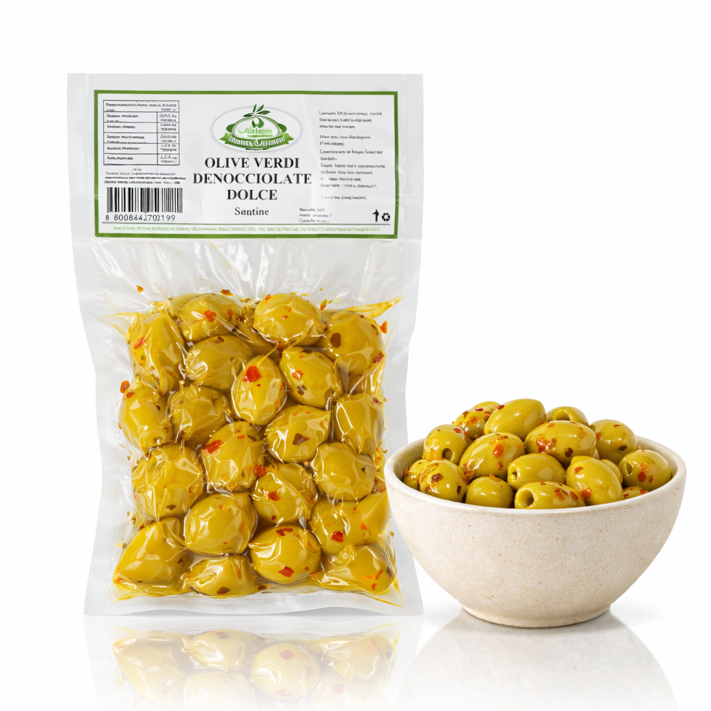 Olive Verdi Denocciolate Dolce - Entkernte grüne Oliven, 300g