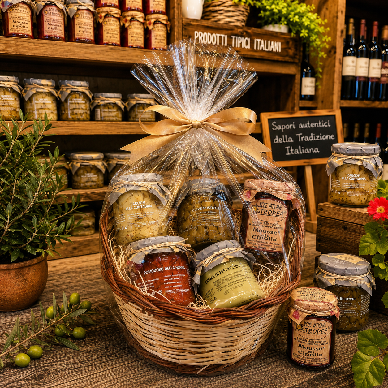 Italienischer Feinkost Geschenkkorb mit Antipasti – Mediterraner Genuss aus Italien 🇮🇹