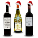 Weihnachtliches Weinset aus Italien mit drei Premium-Weinen – Artino, Pinot Grigio und Principe Spinelli, präsentiert im winterlichen Design